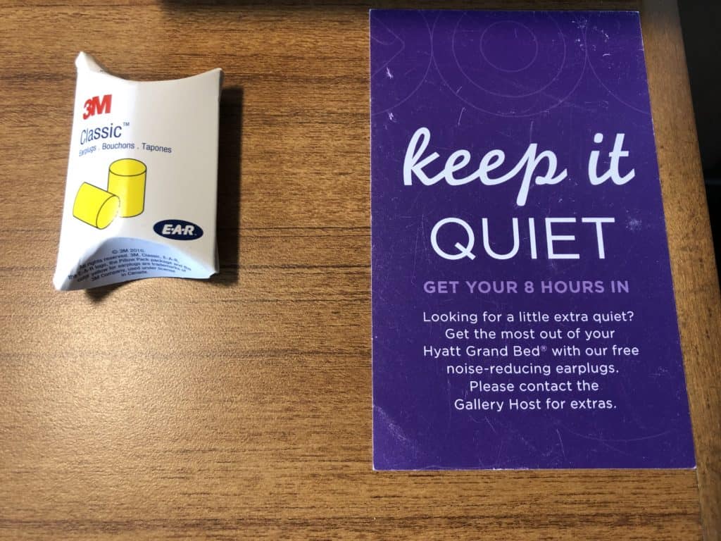 Complimentary Earplugs