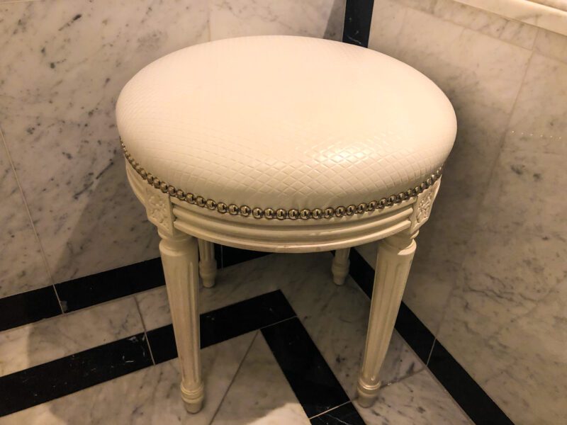 St Regis New York 5th Avenue Suite Bath Stool