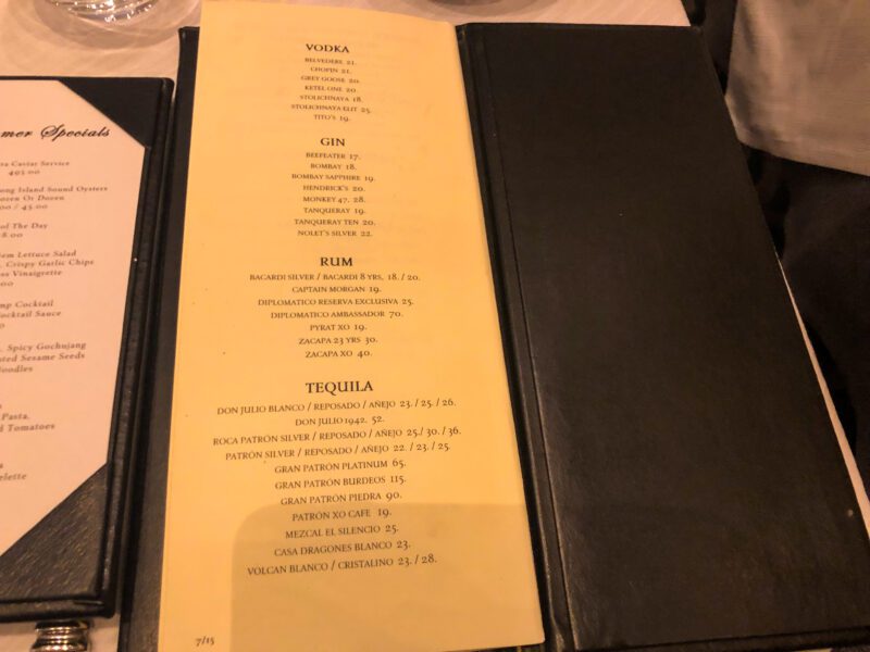 St Regis New York 5th Avenue Suite King Cole Bar Menu 5