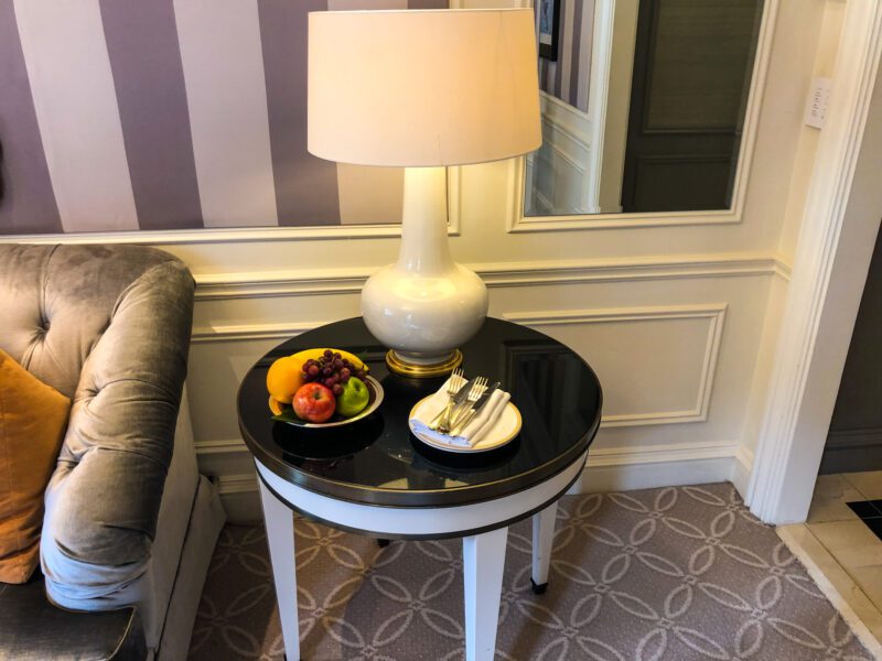 St Regis New York 5th Avenue Suite end table