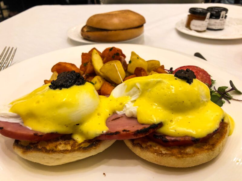 St Regis New York Astor Court eggs benedict