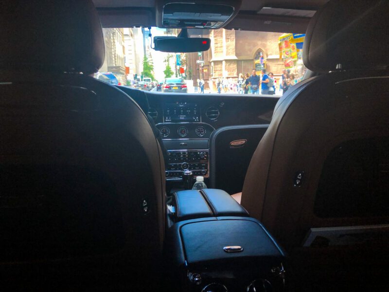 St Regis New York Bentley House Car Interior