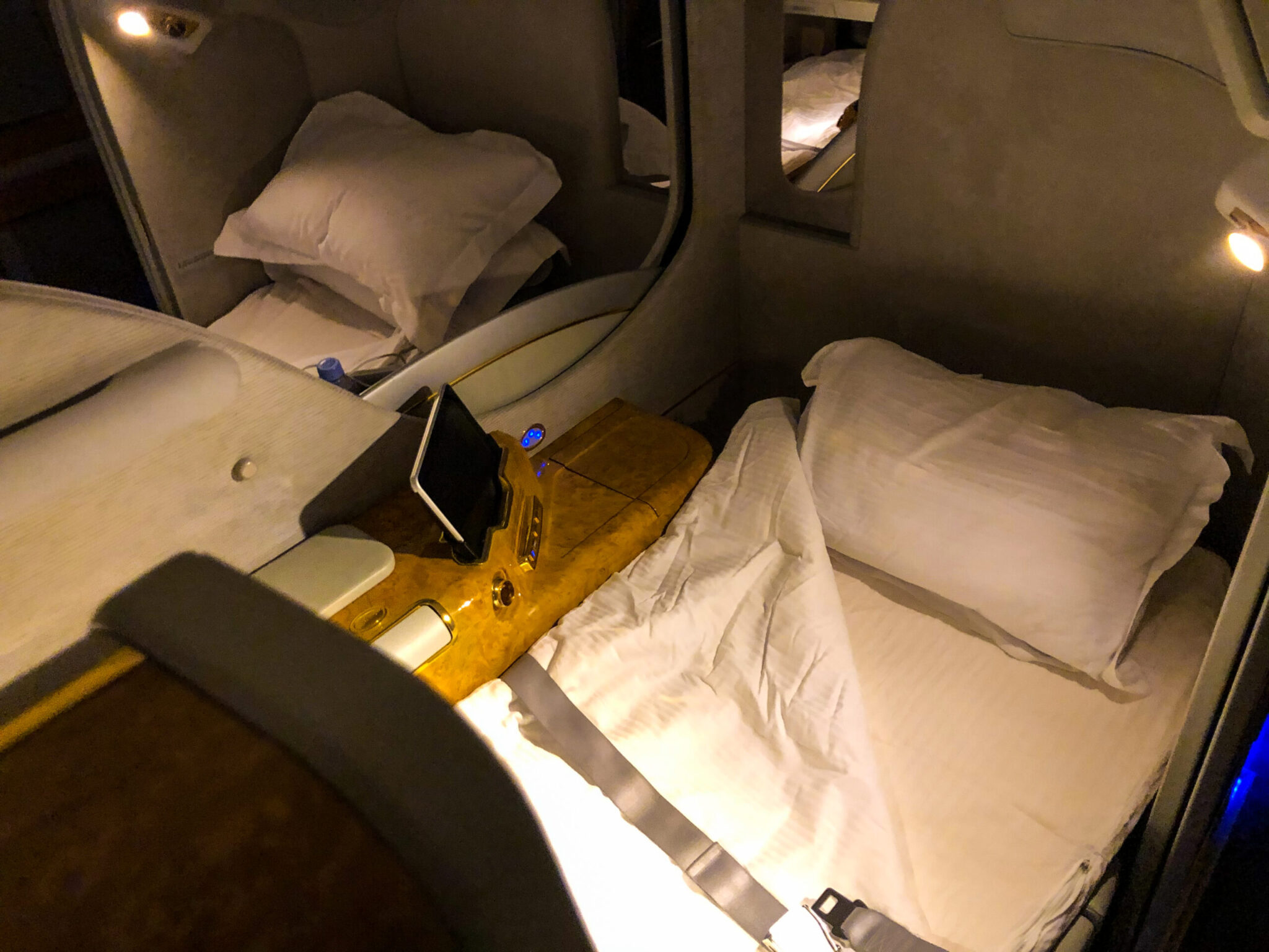 Emirates A380 First Class Bed