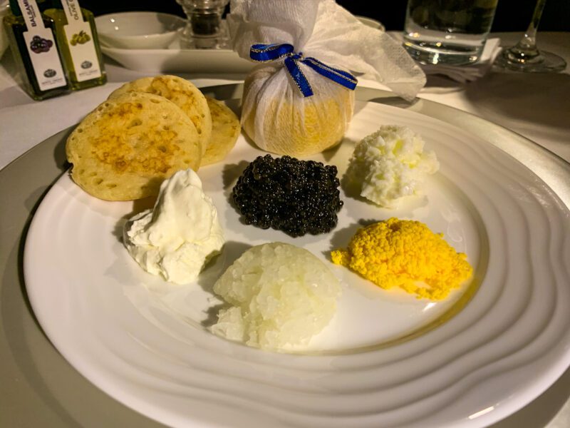 Emirates A380 First Class Caviar