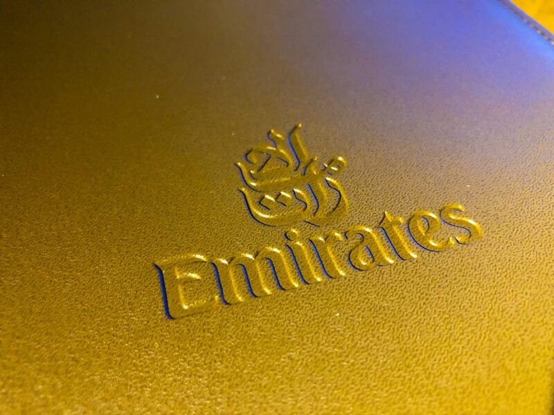 Emirates A380 First Class Menu (2)