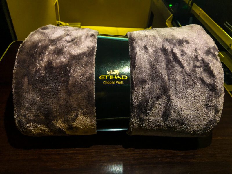 Etihad first class blanket