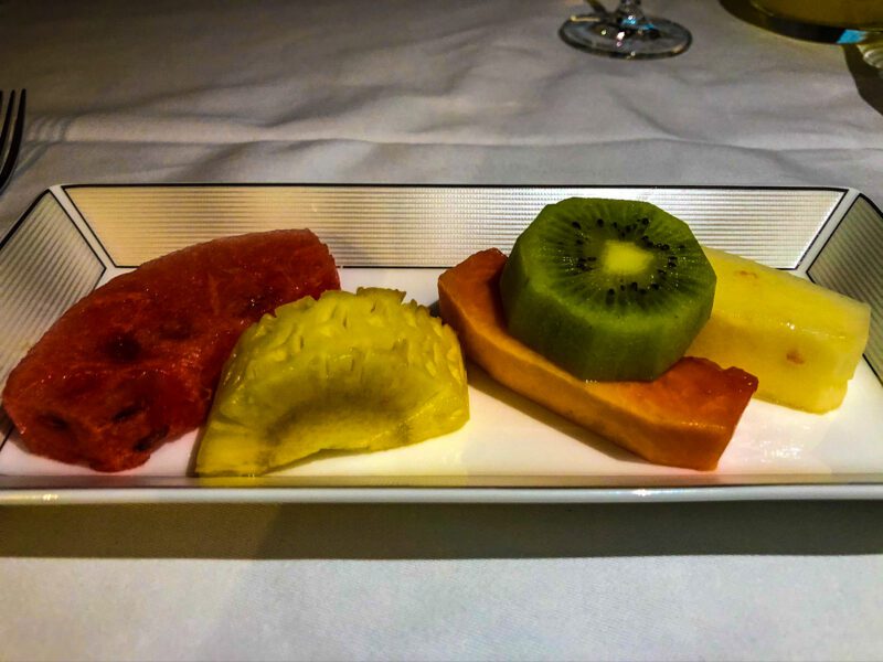 Etihad first class fresh fruit