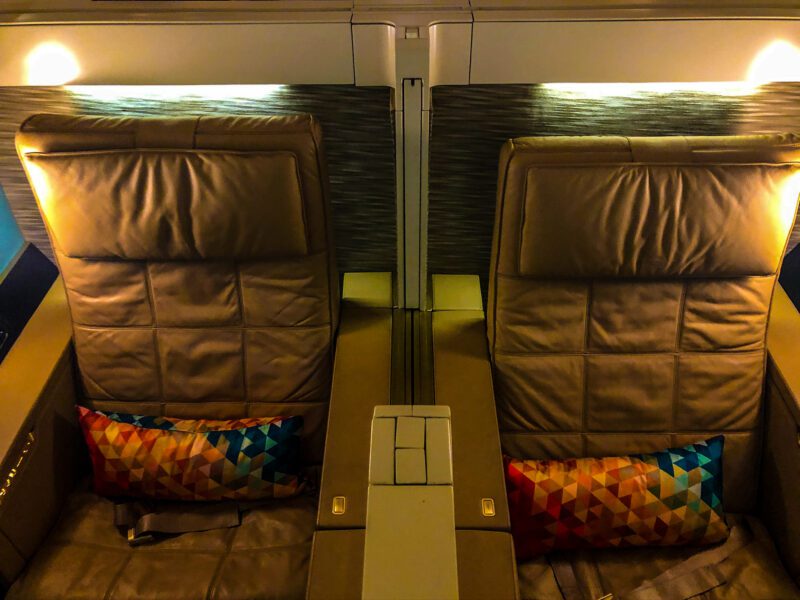 Etihad first class middle seat