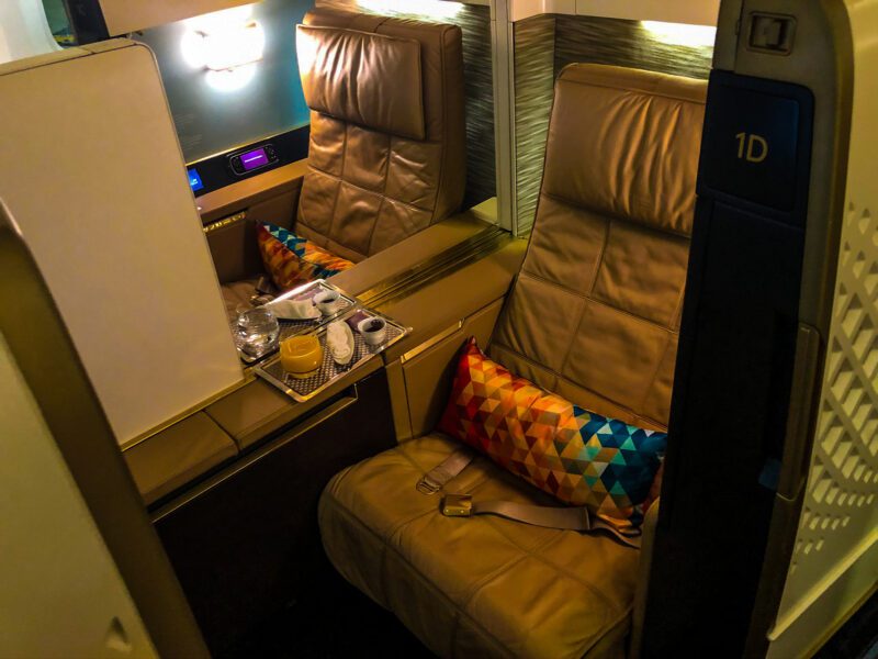 Etihad first class middle seats