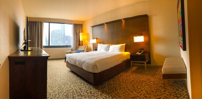 Hilton New York Times Square bedroom