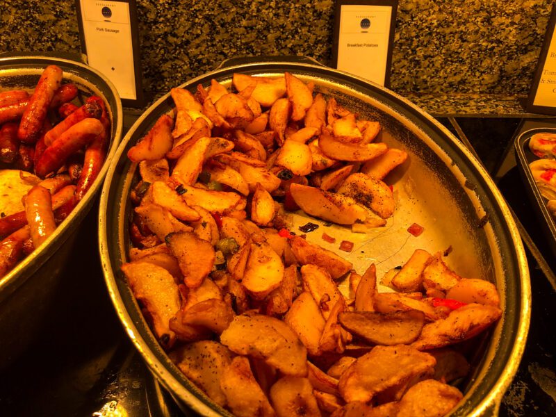 Hilton New York Times Square breakfast potatoes