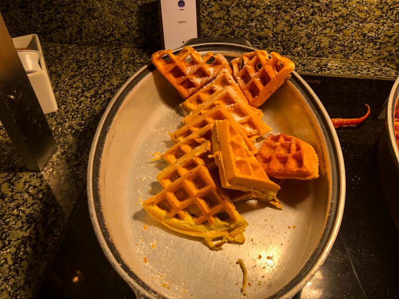 Hilton New York Times Square breakfast waffle