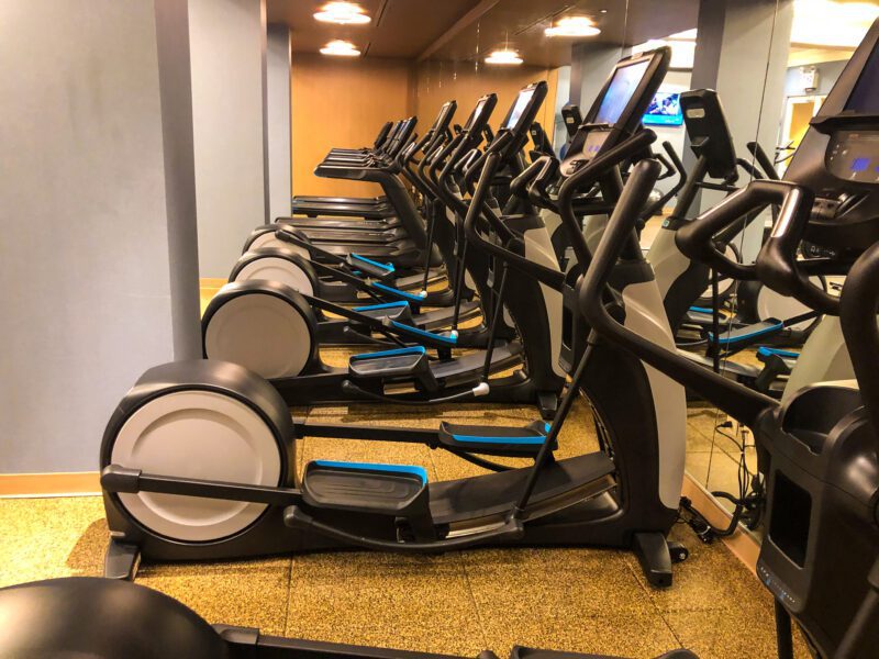 Hilton New York Times Square ellipticals