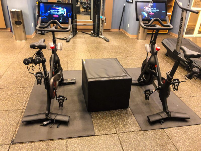 Hilton New York Times Square exercise bikes