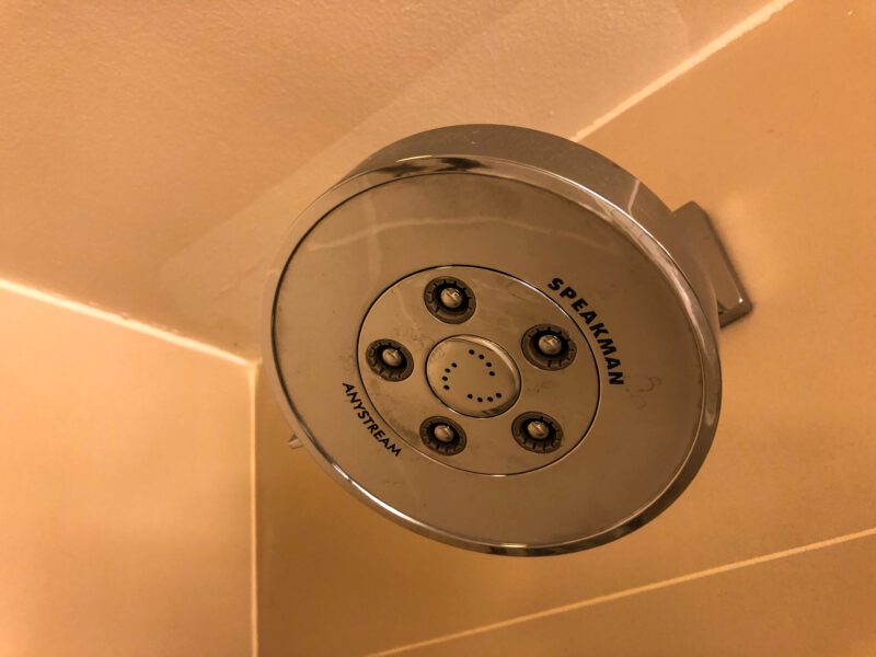 Hilton New York Times Square showerhead