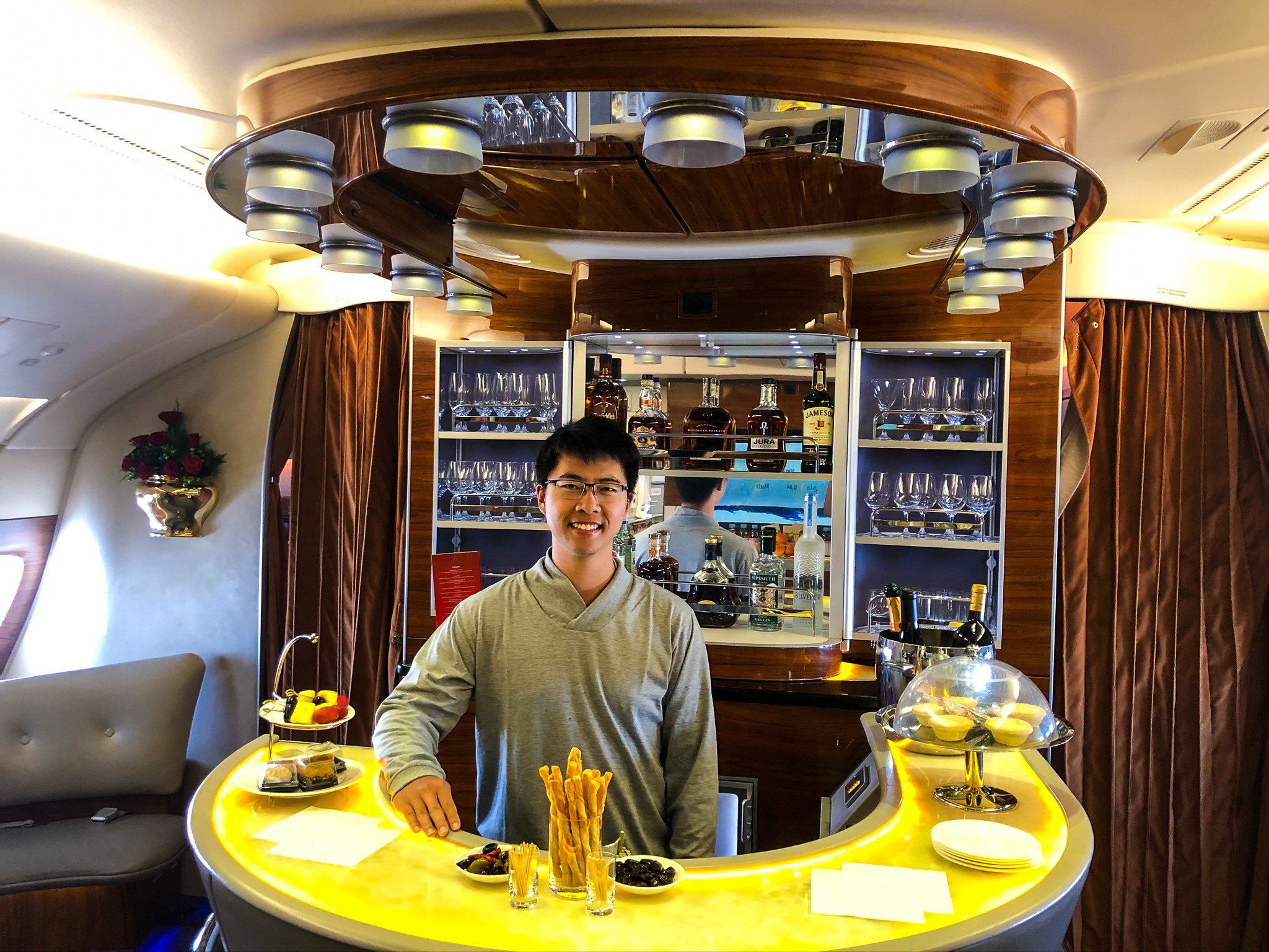 Emirates First Class Bar