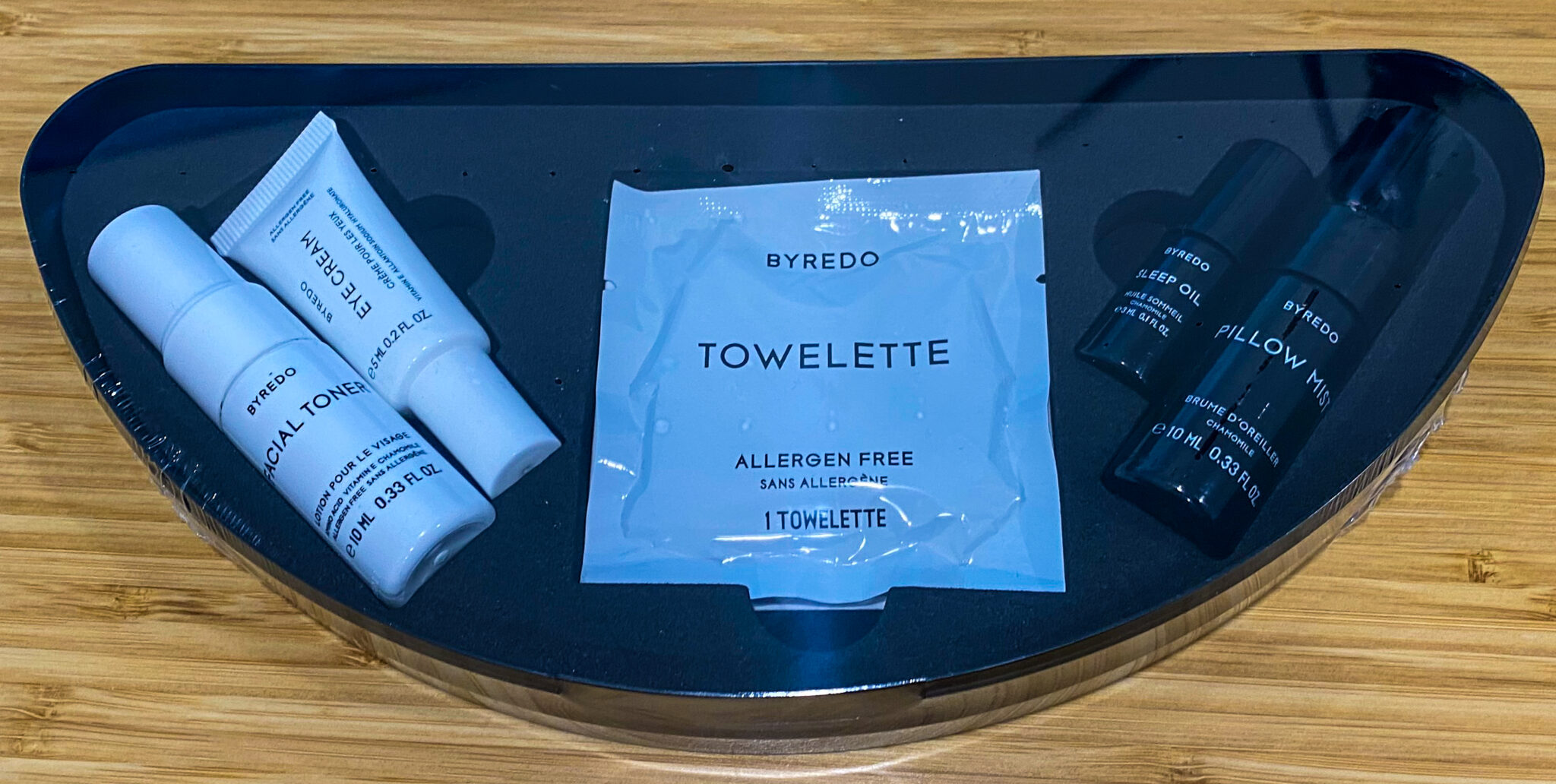 Emirates 777 First Class Byredo Amenities