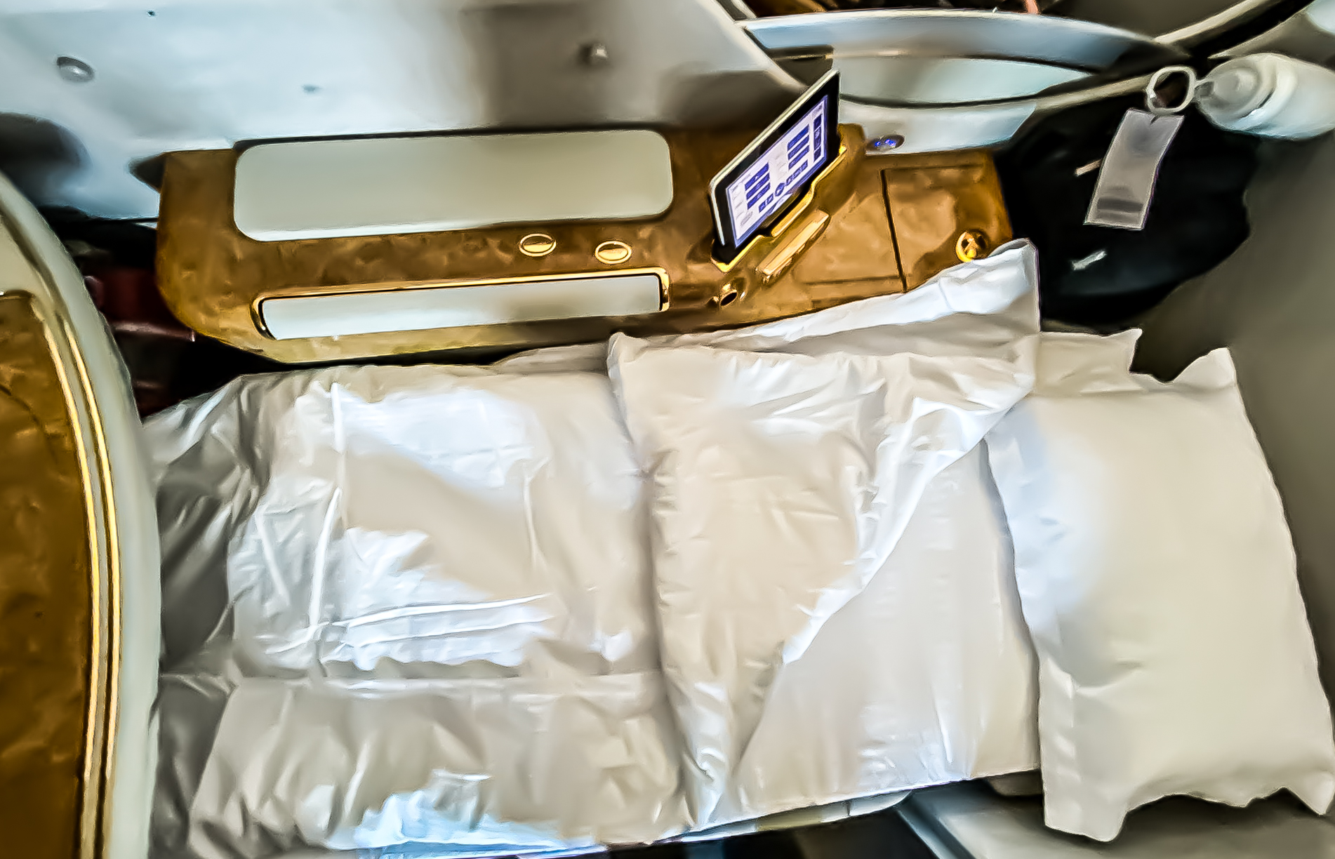 Emirates 777 First Class Bed