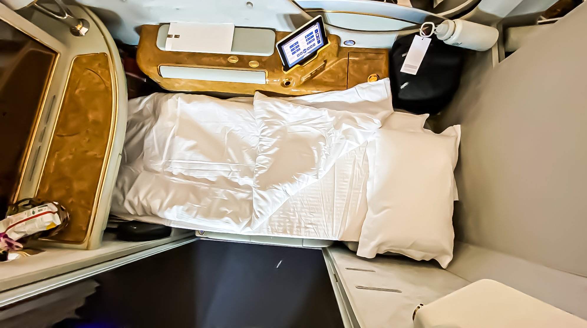 Emirates 777 First Class Bed