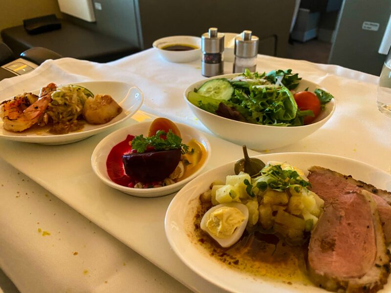 Lufthansa 747-8 First Class Appetizer Medley (2)