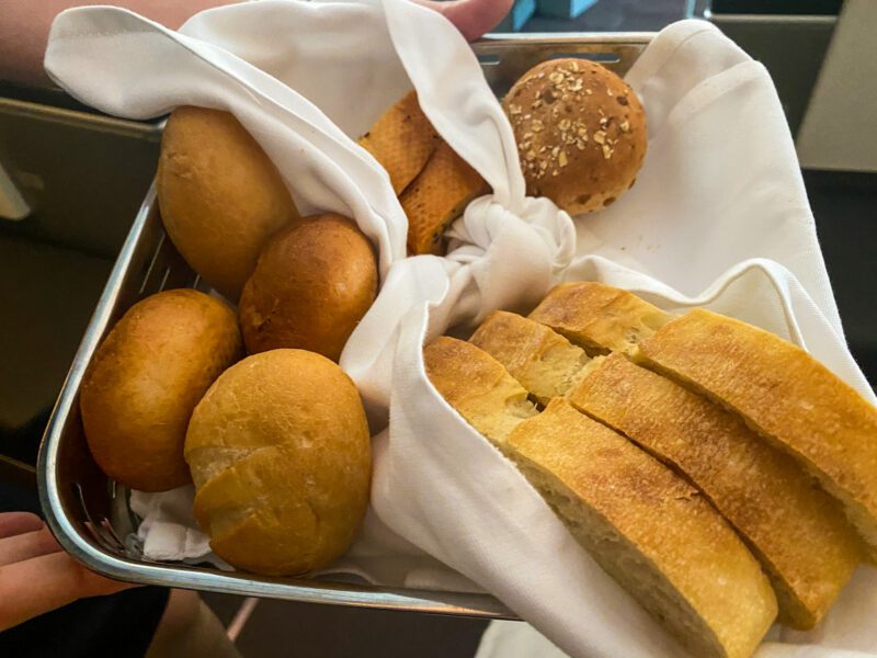 Lufthansa 747-8 First Class Bread Basket