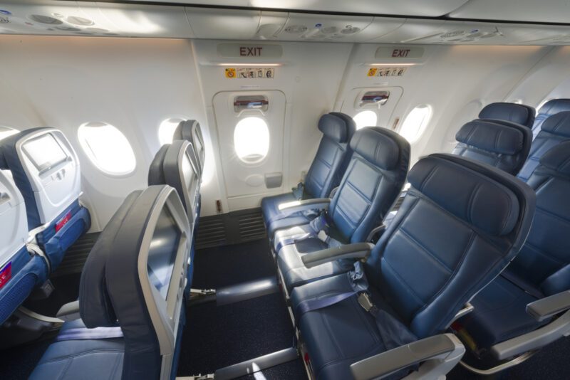 Delta Air Lines economy seat