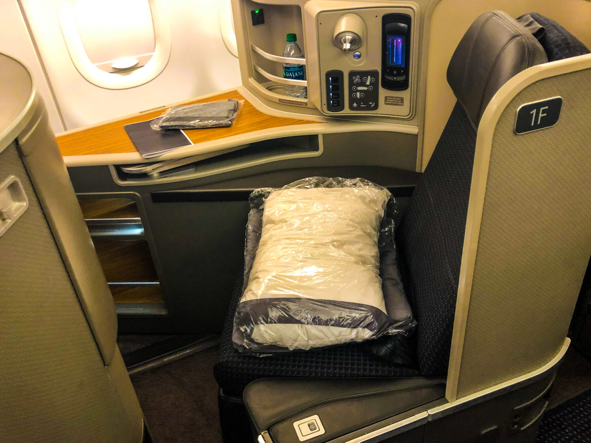 American Airlines Flagship First Class A321T seat 1F