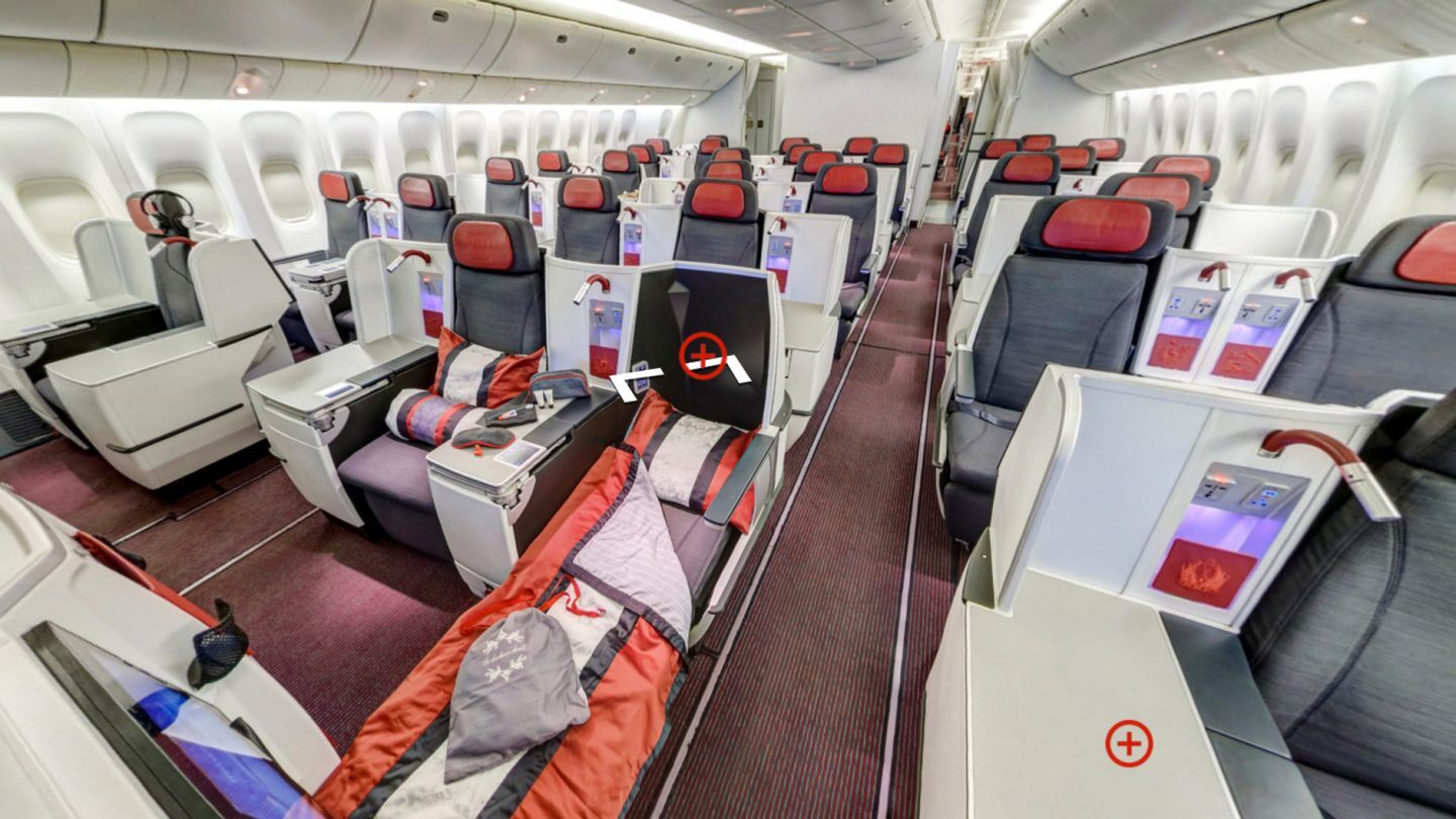 Austrian Airlines business class