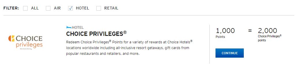 Citi Choice Privileges transfer partner