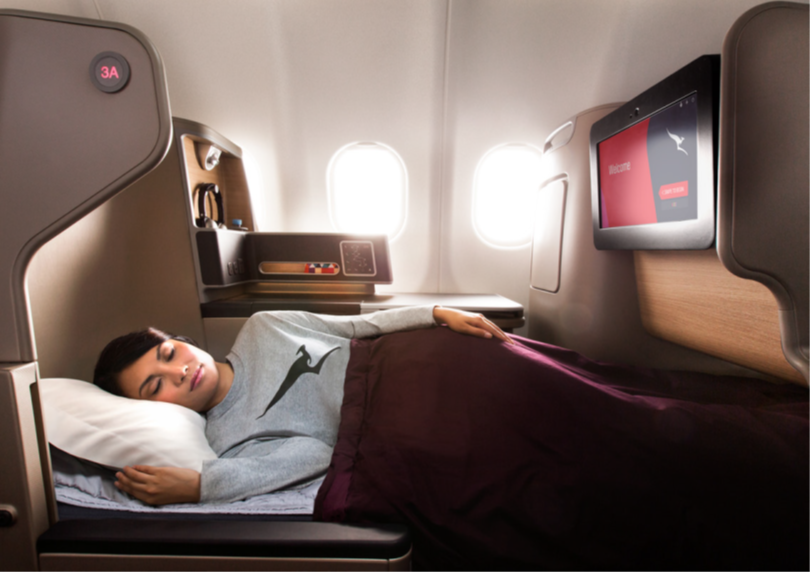 Qantas business class