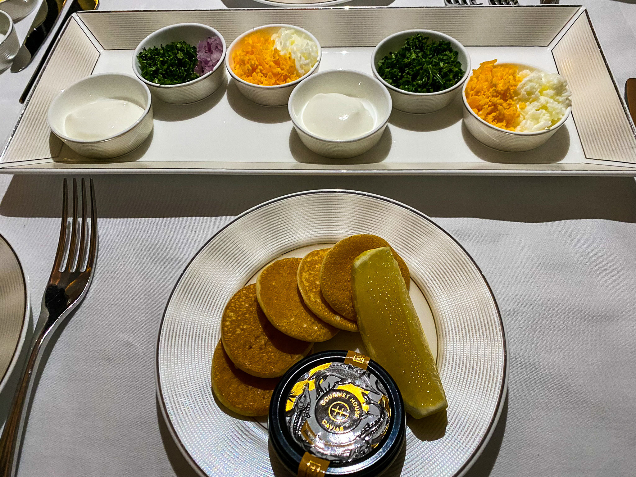 Etihad first class caviar