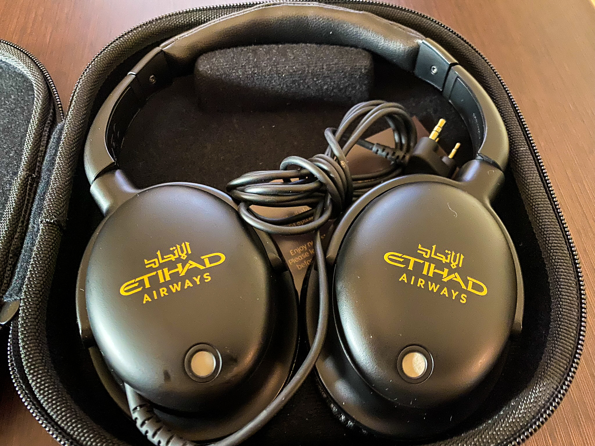 Etihad first class headphones