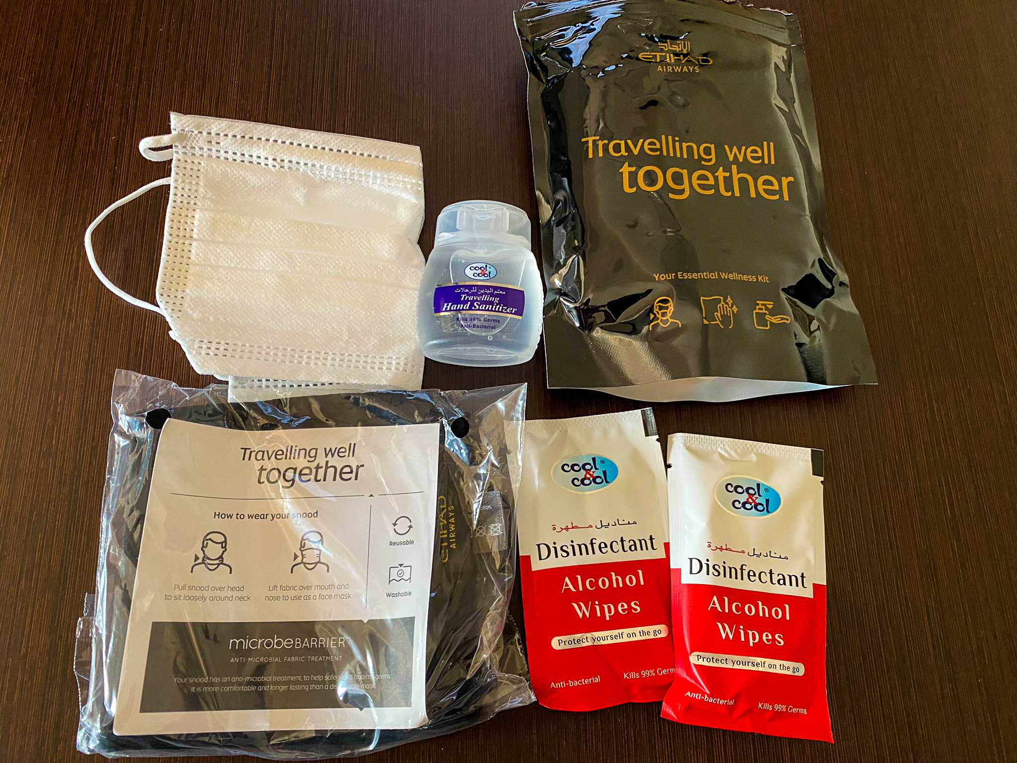 Etihad first class hygiene kit contents