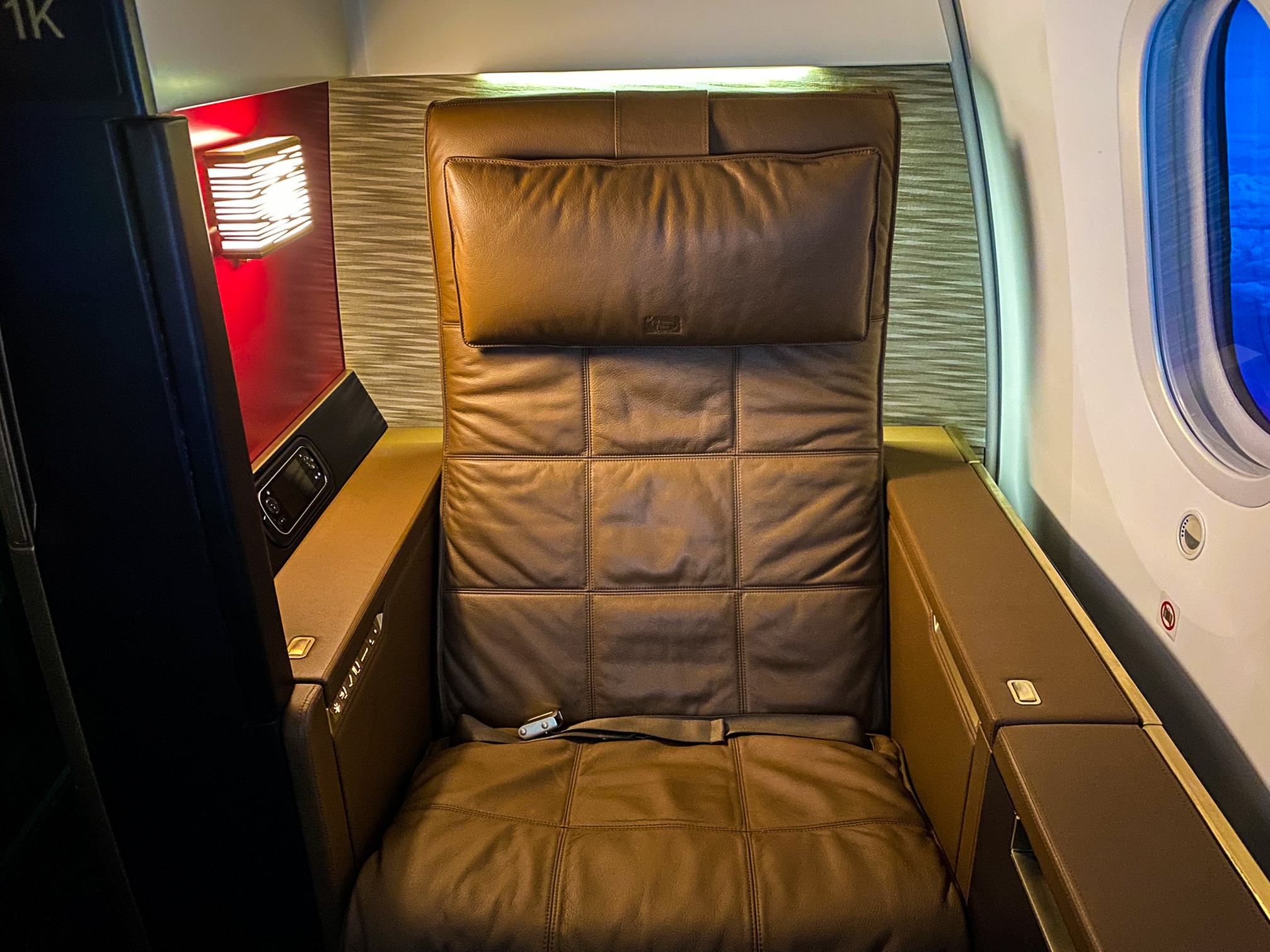 Etihad first class window seat 2