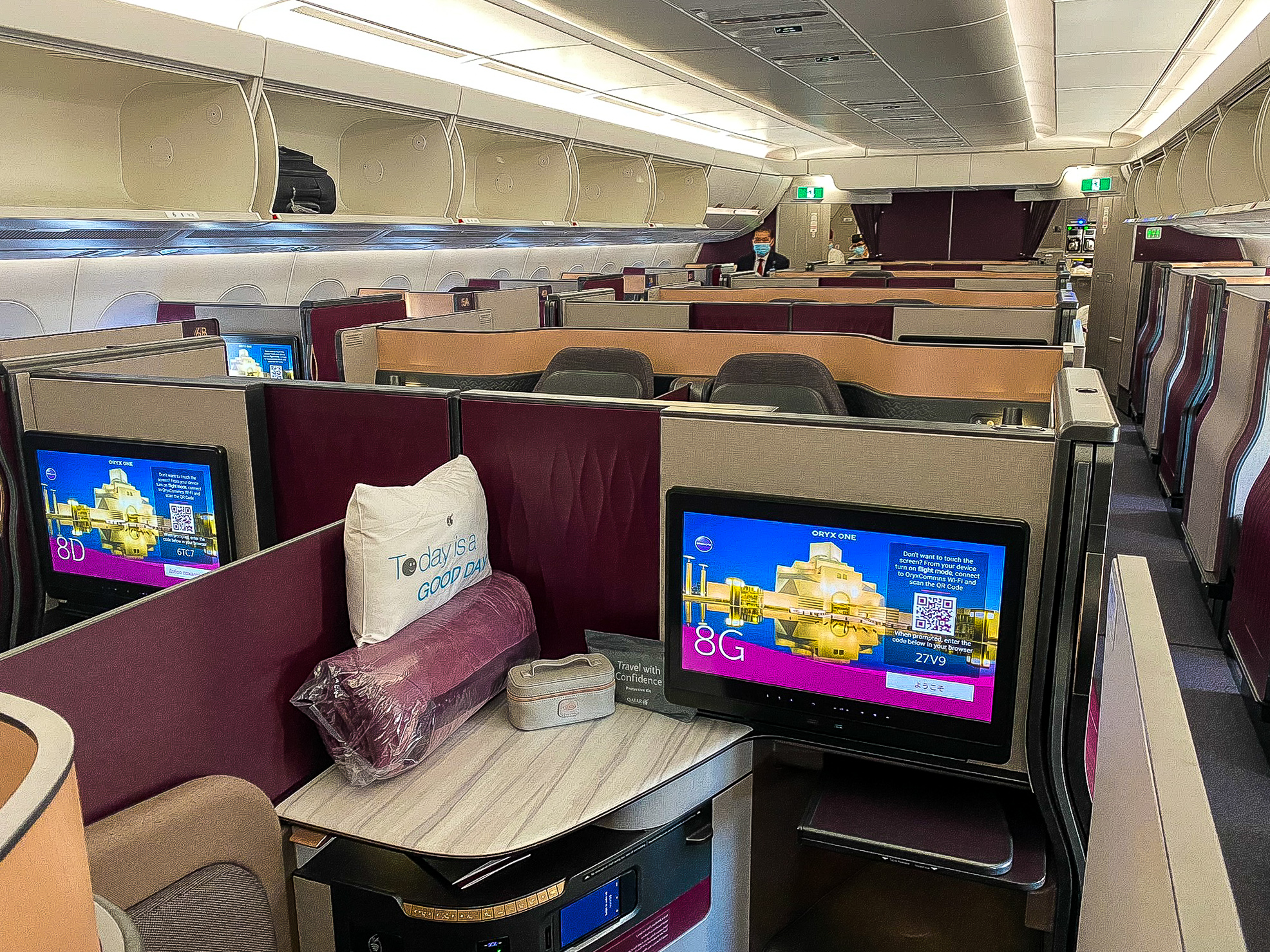 Qatar Airways Qsuites cabin