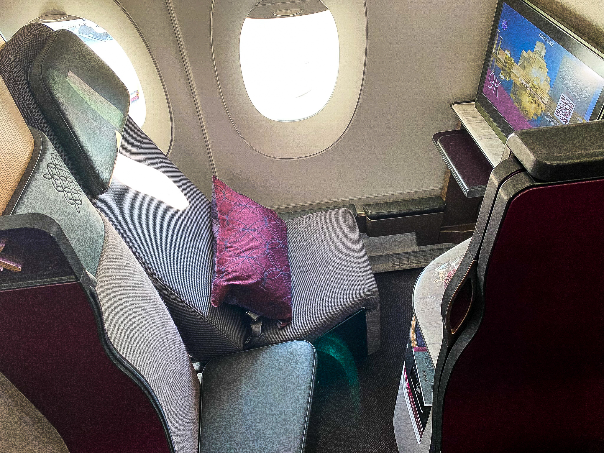 Qatar Airways Qsuites window seat 2