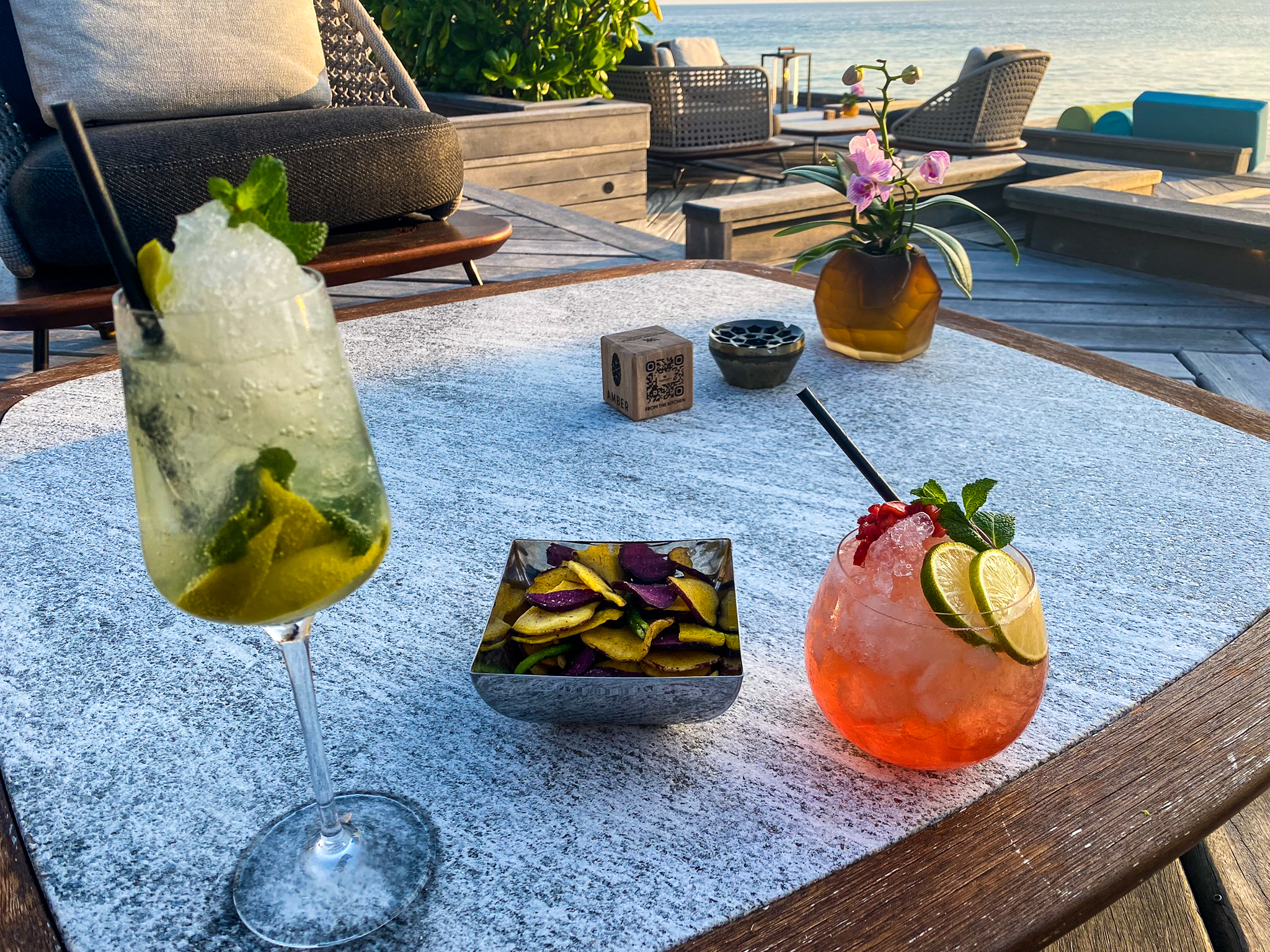 Waldorf Astoria Maldives Ithaafushi Amber cocktails 3