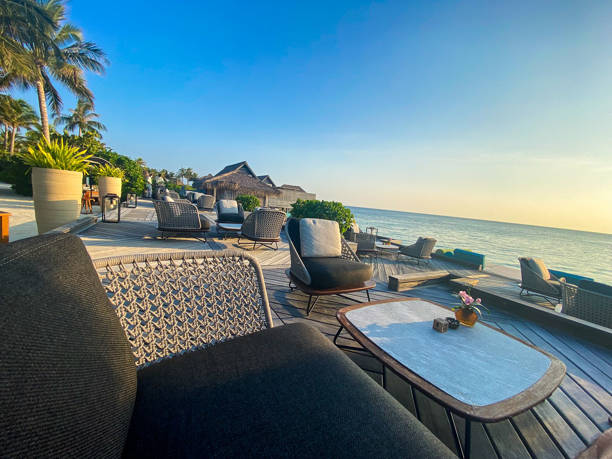 Waldorf Astoria Maldives Ithaafushi Amber seating 3