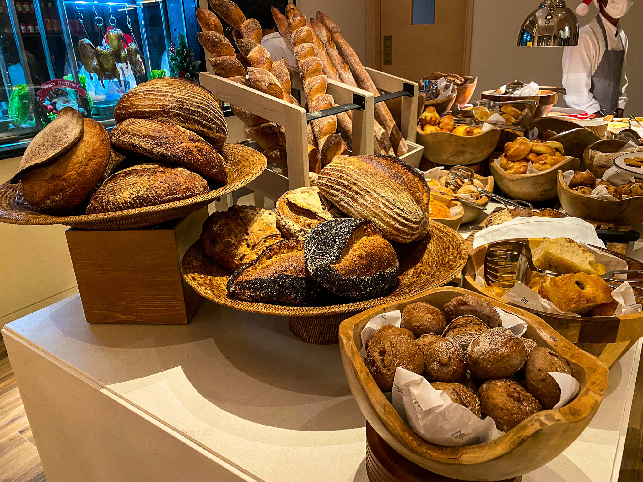 Waldorf Astoria Maldives Ithaafushi Christmas Eve Gala bread