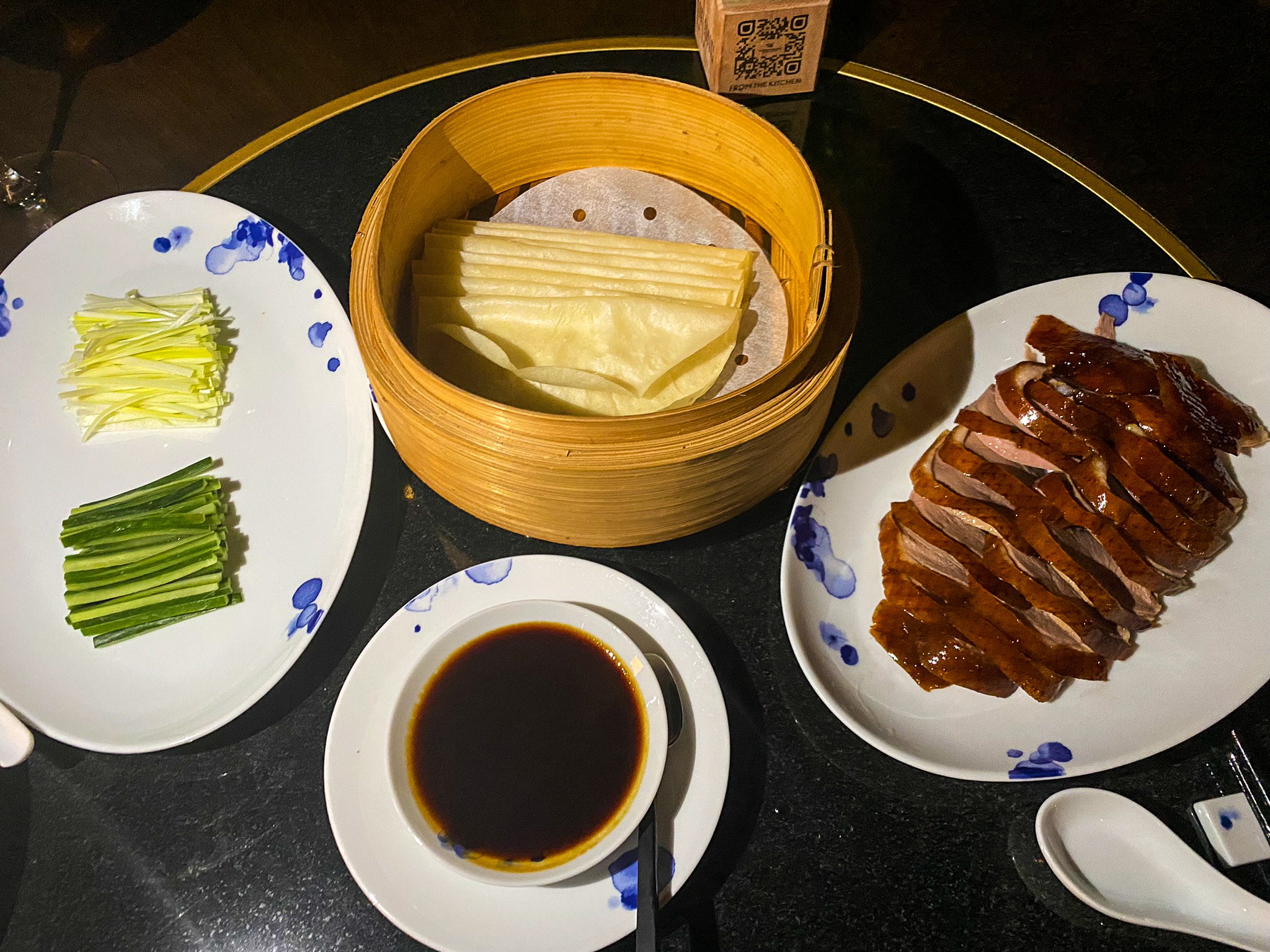 Waldorf Astoria Maldives Ithaafushi Li Long Peking duck