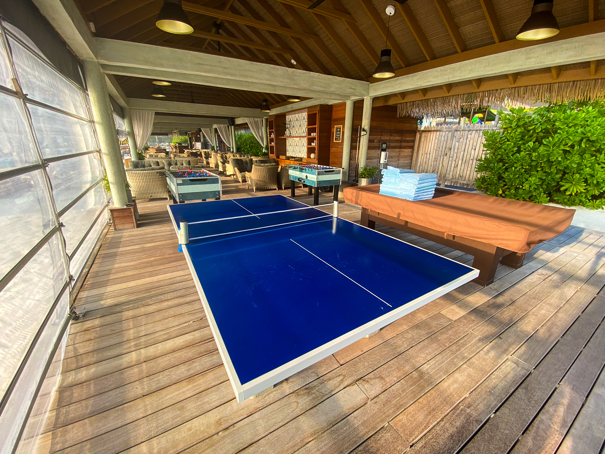 Waldorf Astoria Maldives Ithaafushi Nava table tennis and billiards