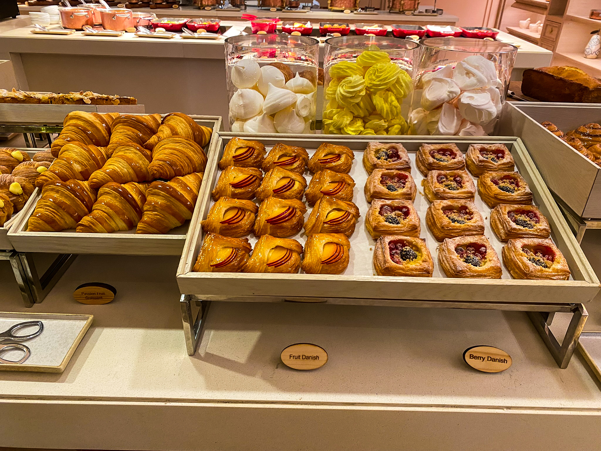 Waldorf Astoria Maldives Ithaafushi Tasting Table breakfast pastries