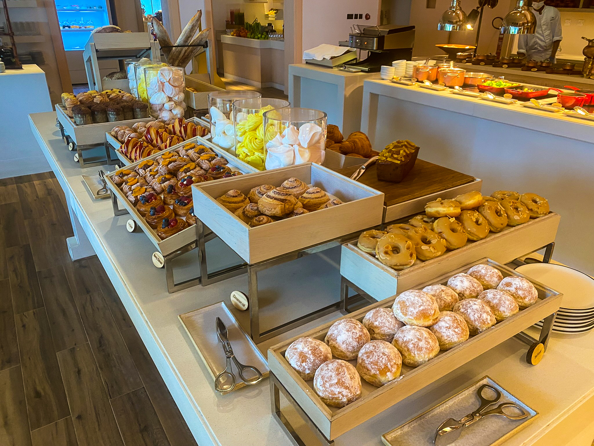 Waldorf Astoria Maldives Ithaafushi Tasting Table breakfast spread 3