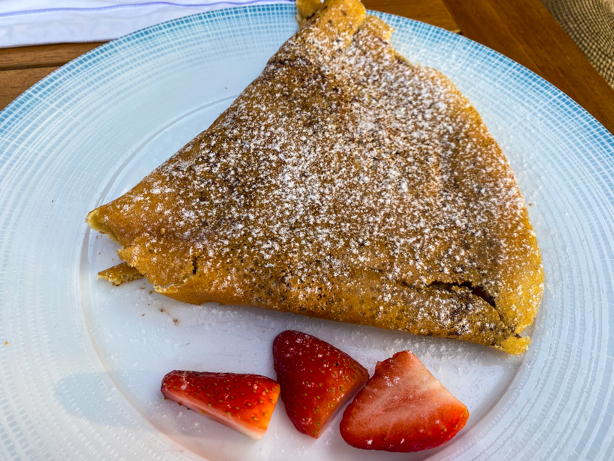 Waldorf Astoria Maldives Ithaafushi Tasting Table fresh crepes