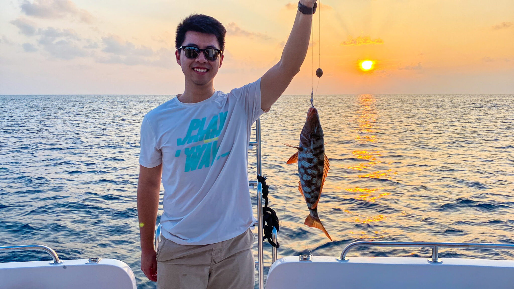 Waldorf Astoria Maldives Ithaafushi sunset fishing