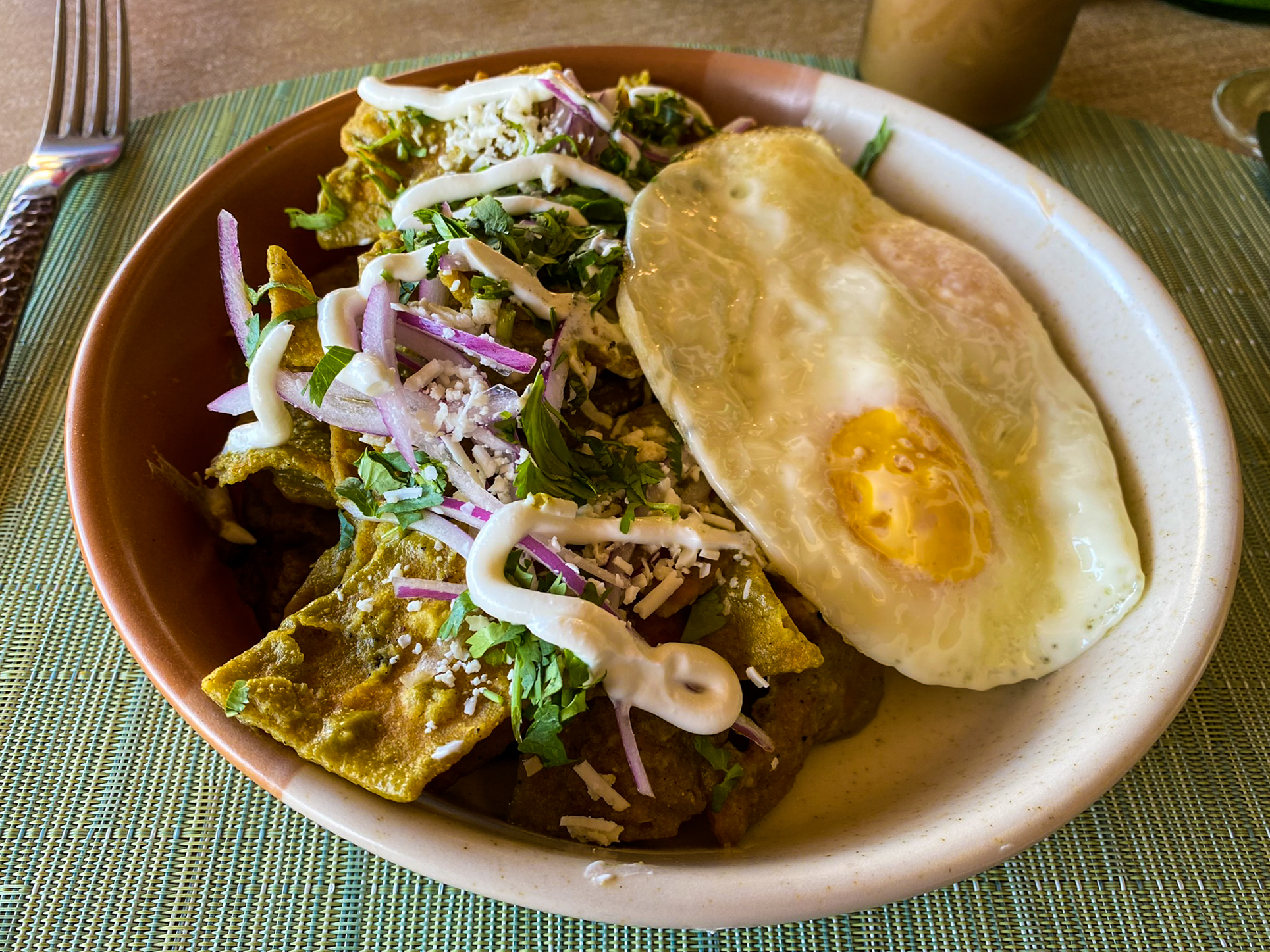 Waldorf Astoria Los Cabos Pedregal Don Manuel's breakfast chilaquiles