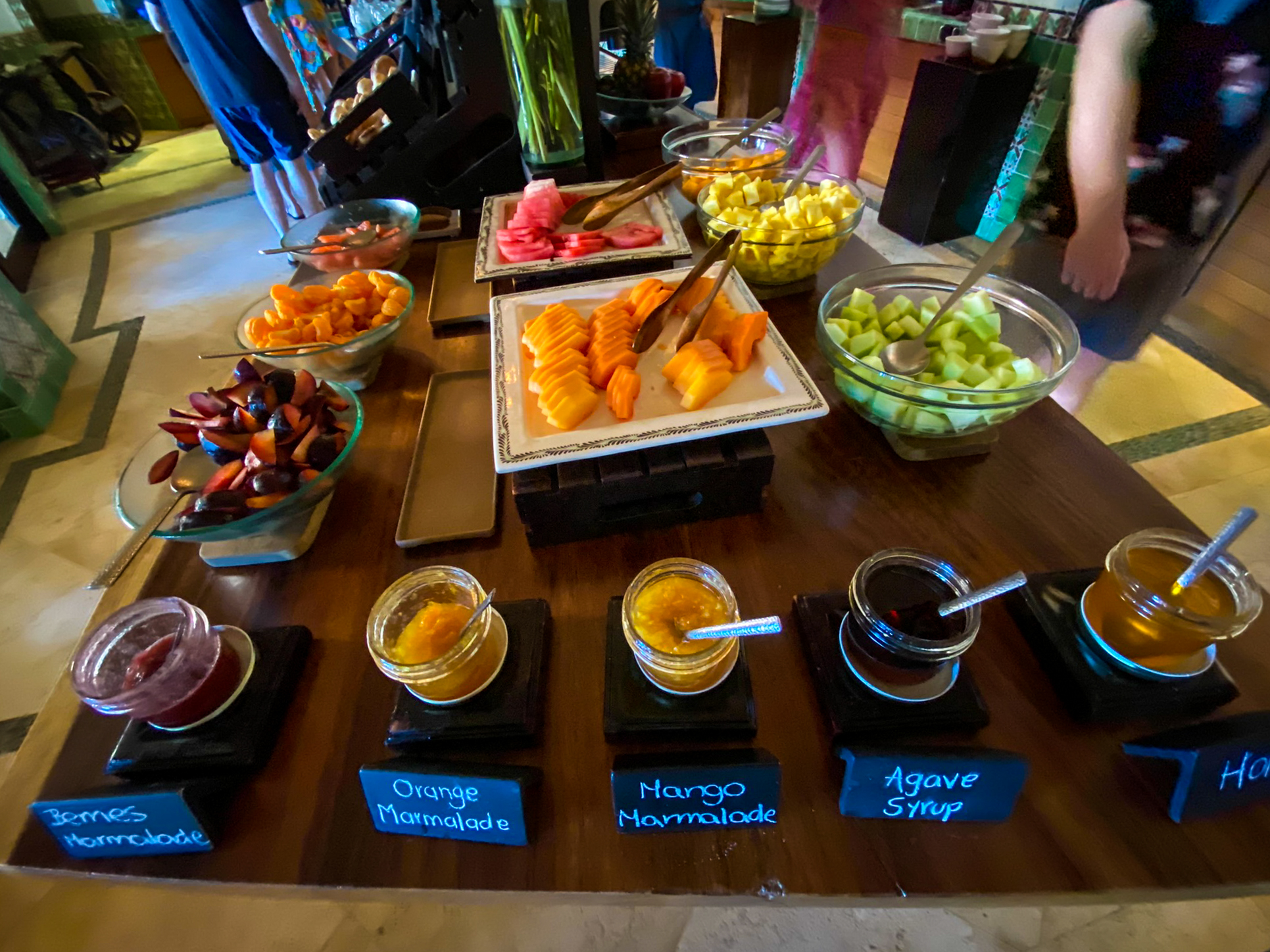 Waldorf Astoria Los Cabos Pedregal Don Manuel's fruits and jams station