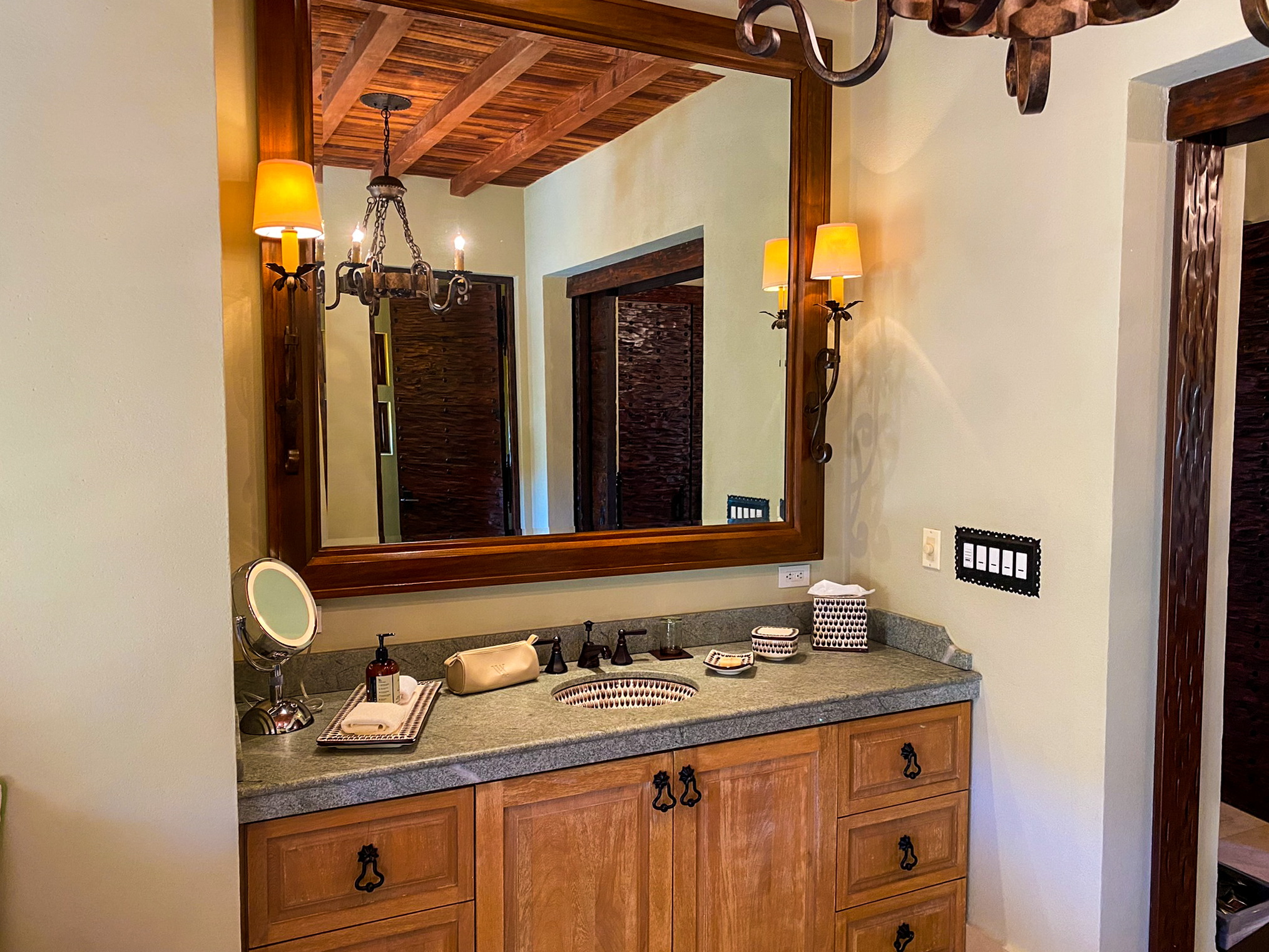 Waldorf Astoria Los Cabos Pedregal Two Bedroom Ocean View Villa with Plunge Pool master bathroom first vanity