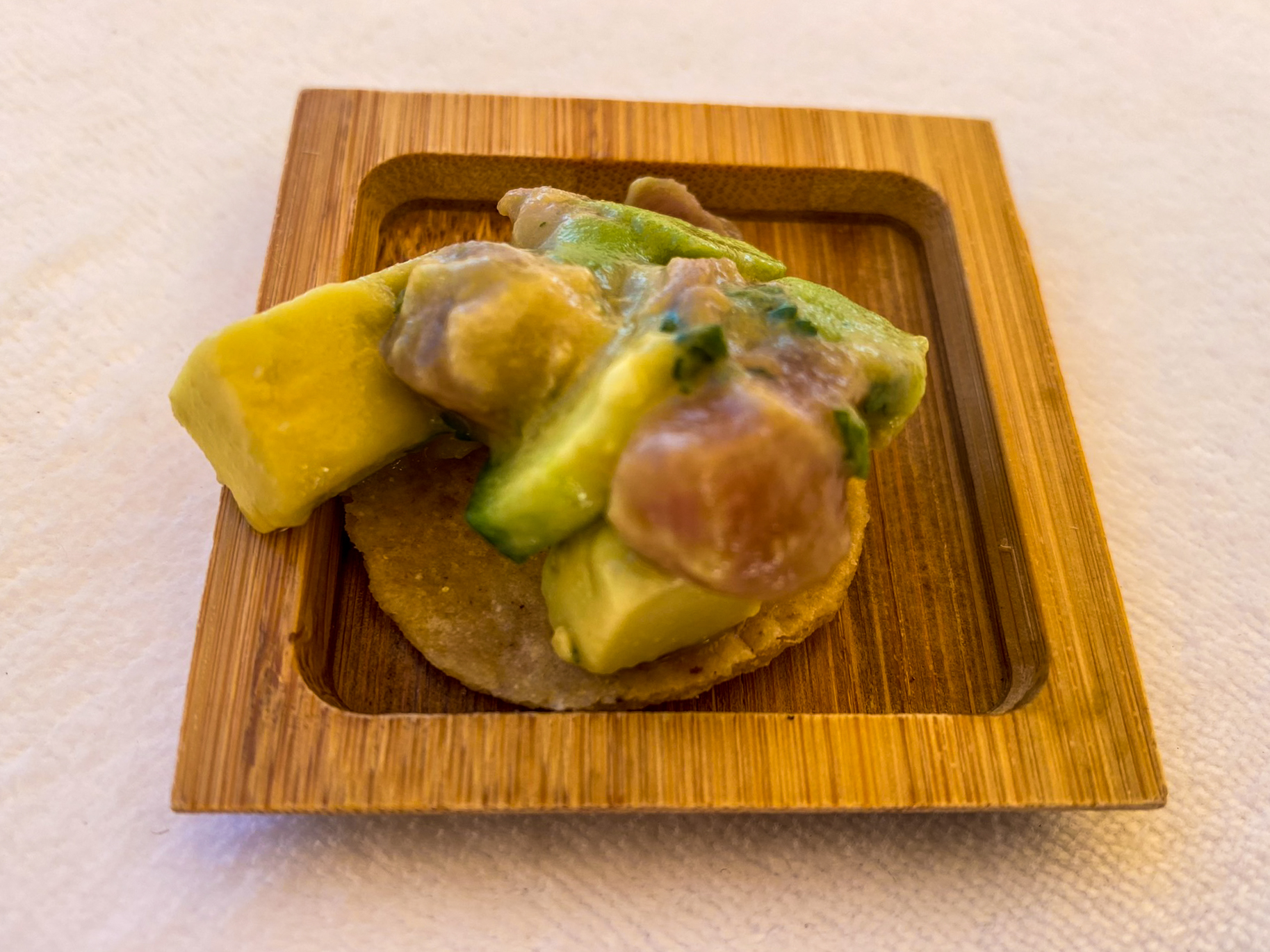 Waldorf Astoria Los Cabos Pedregal bluefin tostada pool treats