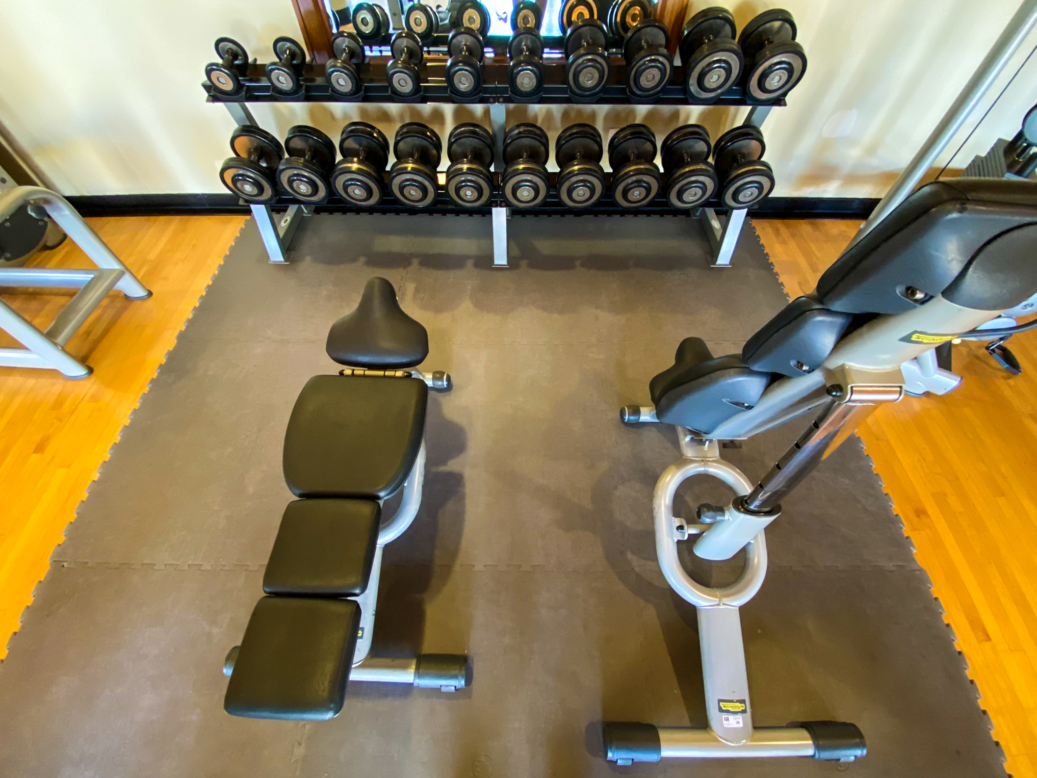 Waldorf Astoria Los Cabos Pedregal gym dumbbells